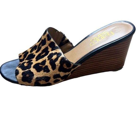Franco Sarto Leopard Print Dyed Calf Fur
Wedge - 7.5 - Picture 8 of 15